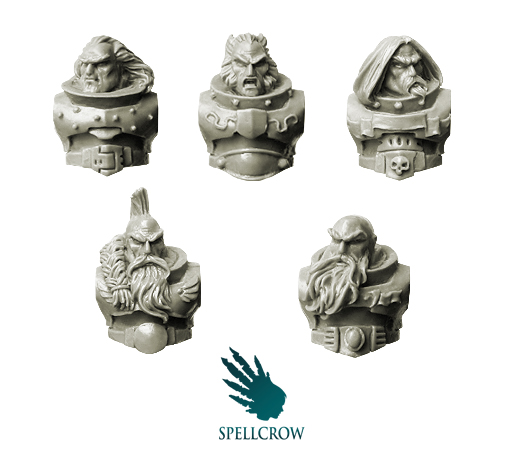 SPELLCROW Wolves Knights Veterans Torsos with Heads BITS 28mm COMPATIBLE SPC PDT 