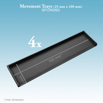 Movement Trays (25 mm x 100 mm)