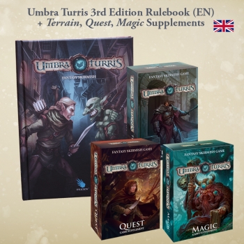 Umbra Turris 3rd Edition Rulebook (EN) + Magic, Quest, Terrain Supplements